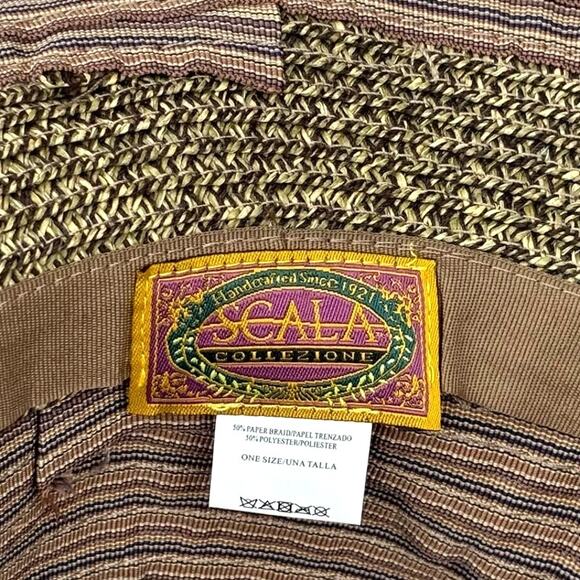 Brown & Tan Scala Collezione Sun Hat - Picture 5 of 6